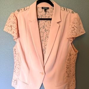 Torrid Size 2 Blush Single Button jacket NWOT